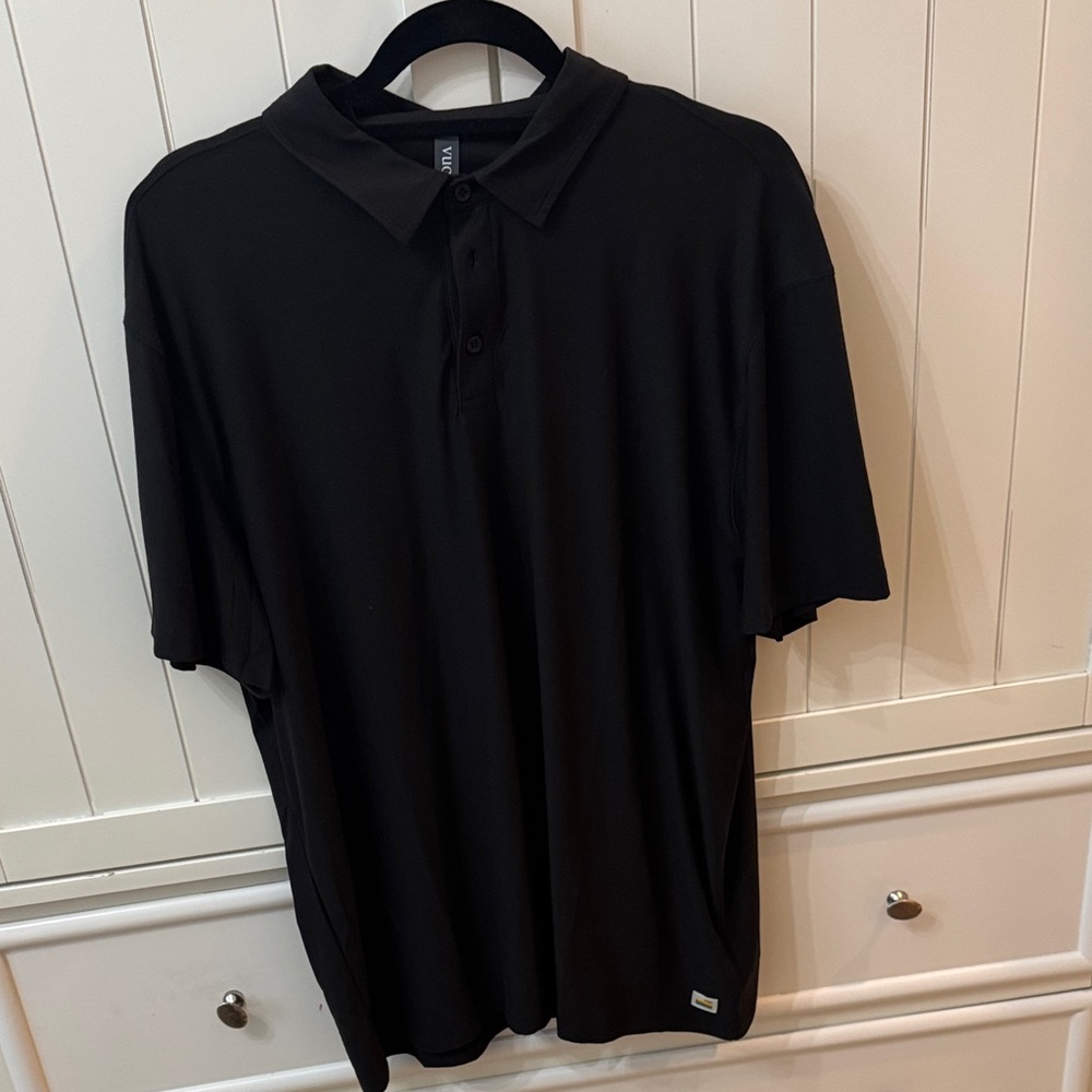 Vuori Men's Jet Black Polo Shirt